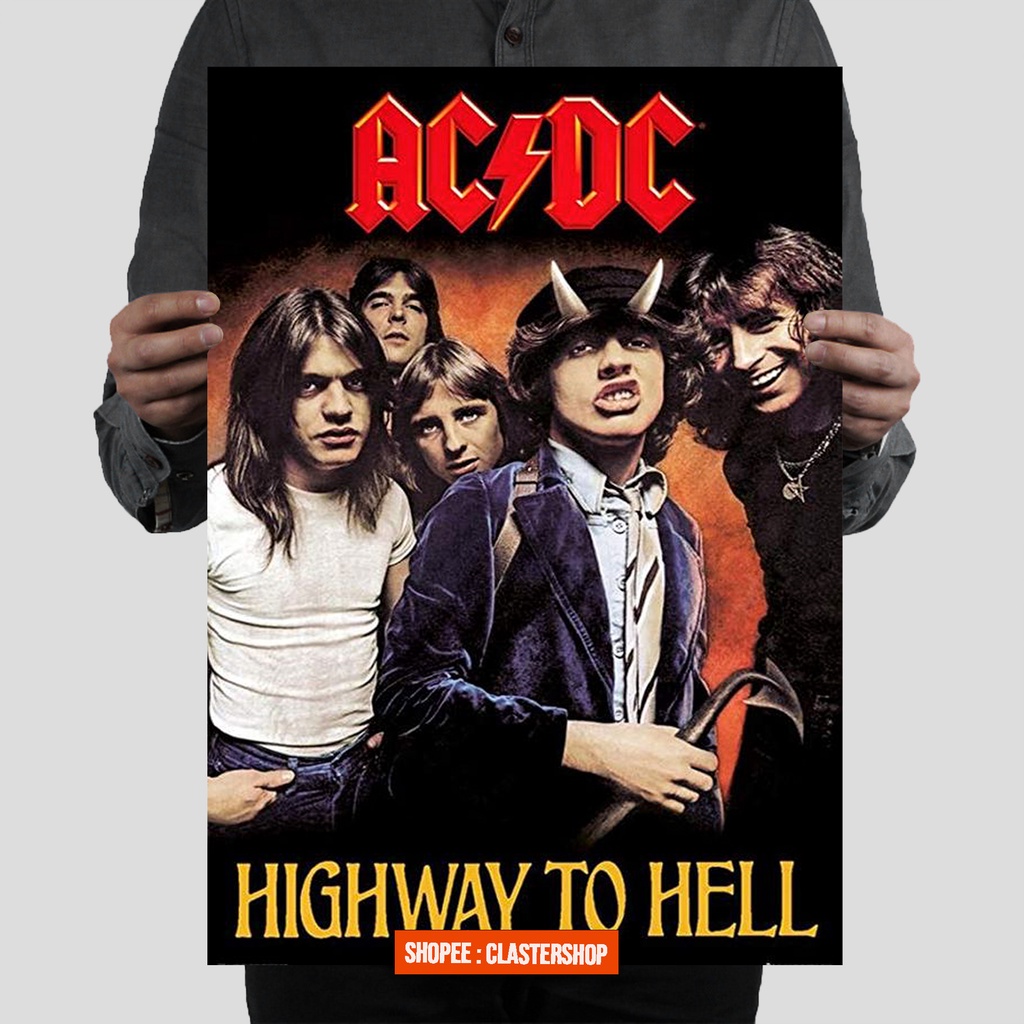 POSTER BAND ACDC Poster Dinding Aesthetic Poster Aesthetic Poster Murah Poster Retro Band Vintage