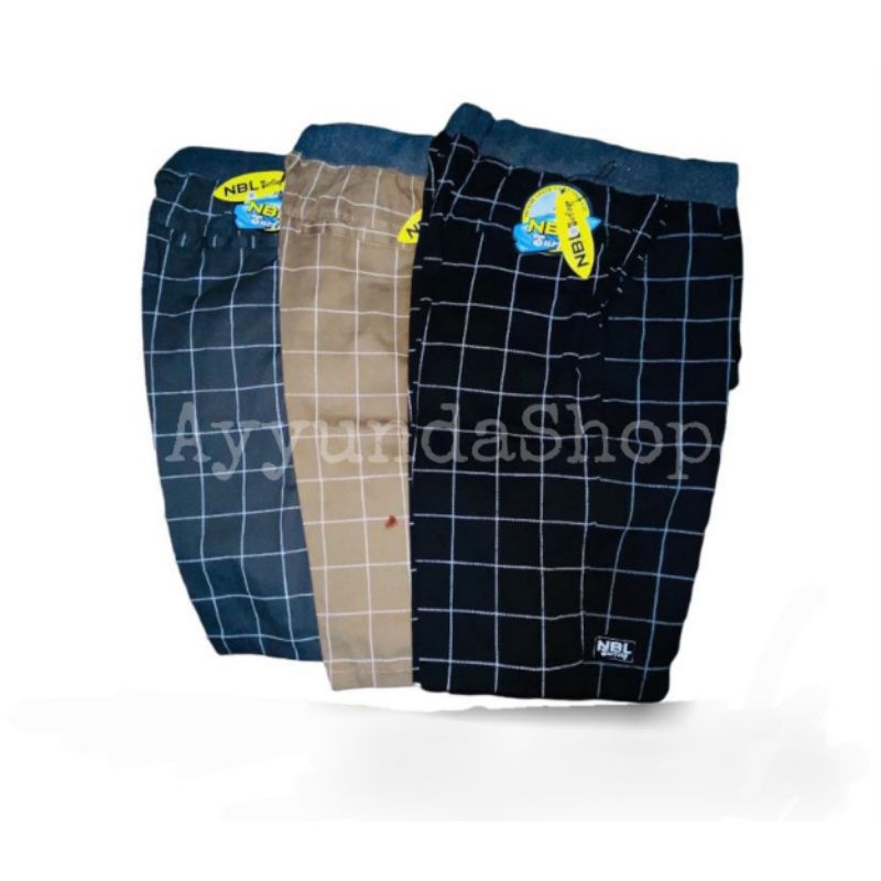 Celana Pendek NBL Tartan size 33-38