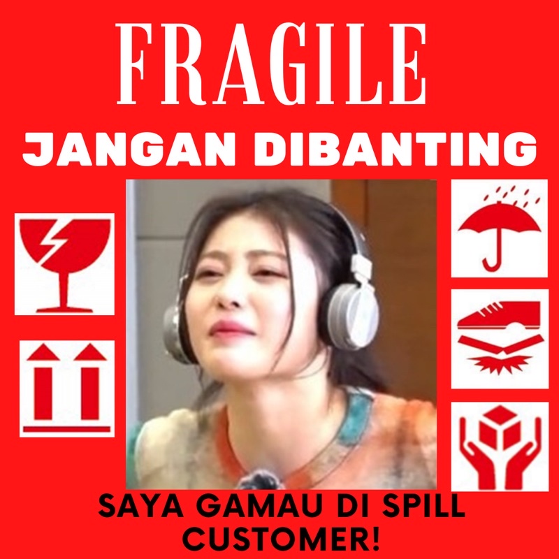 

STICKER LABEL FRAGILE KPOP PAKET KOREA LUCU KEP1LER KEPLER SHEN XIAOTING UNTUK PAKET PHOTOCARD PC ATAU ALBUM