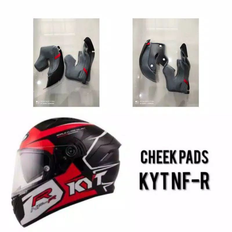 Cheek pad / busa pipi busa helm kyt Nfr- NX race -  TT CORCE