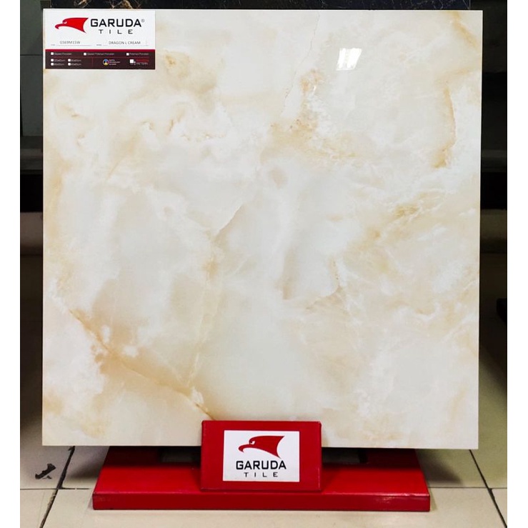 Jual GRANITE LANTAI 60X60 DRAGON L CREAM /GS 69M15W/ GARUDA TILE