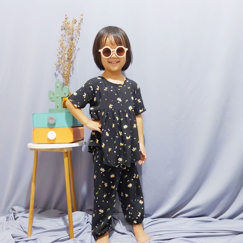 Setelan Anak Perempuan 1-4 tahun One Set Rayon Arisha Premium