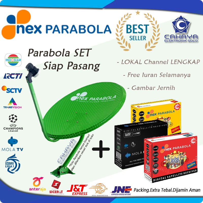 Nex Parabola 45cm Set Siap Pasang Piala DUNIA 2023 U17 Indonesia World Cup FIFA Liga Champion Dish I