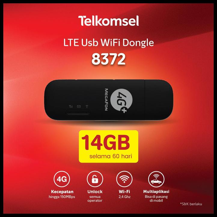 Modem Mifi Usb Megafon 8372 4G Lte Wingle Unlock All Operator