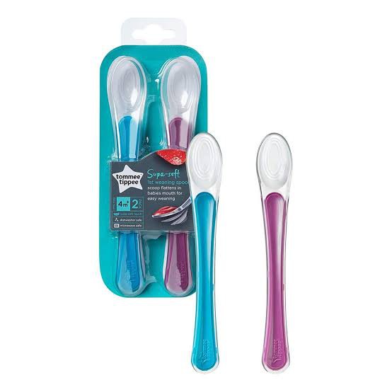 KURU FLEXI FUN SILICONE SPOON - KURU SENDOK SILICONE - Tommee Tippee Silicone Spoon first weaning SOFT - sendok makan anak - zeus