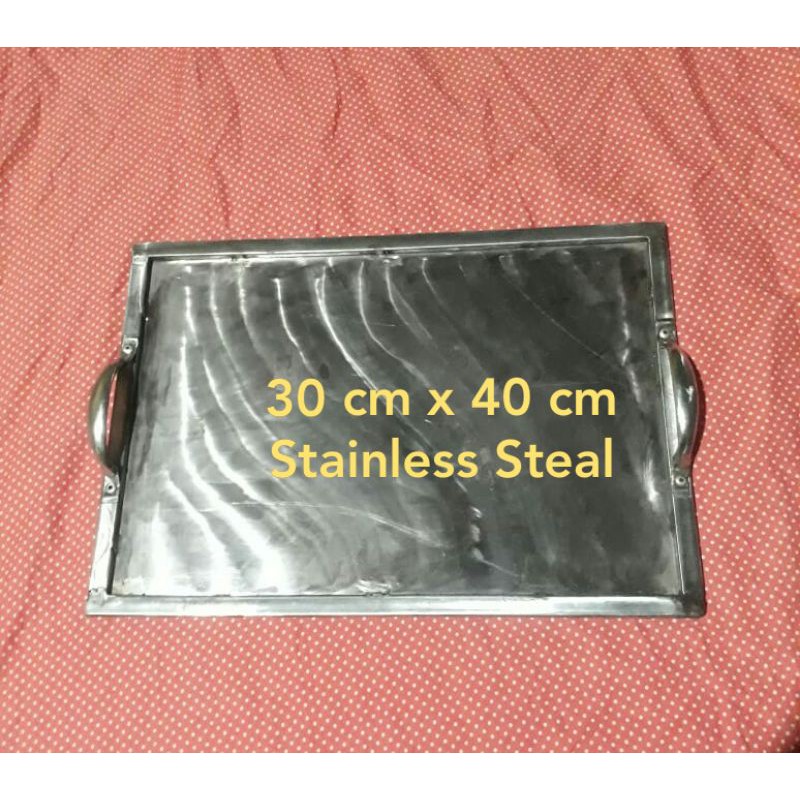 Wajan Roti Bakar / Wajan Sosis Bakar / Wajan Kebab Bakar Stainless steal ANTI KARAT