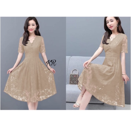 Dress wanita casual mini dress pesta cewek remaja import korea premium pendek wanita ada ukuran L XL