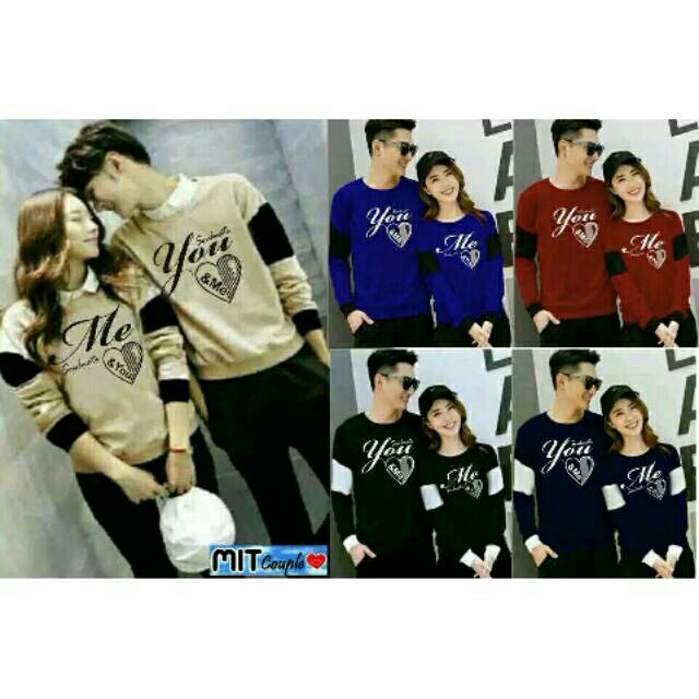 SWEATER COUPLE / SWEATER PASANGAN / BAJU COUPLE / BAJU PASANGAN YOU LOVE ME