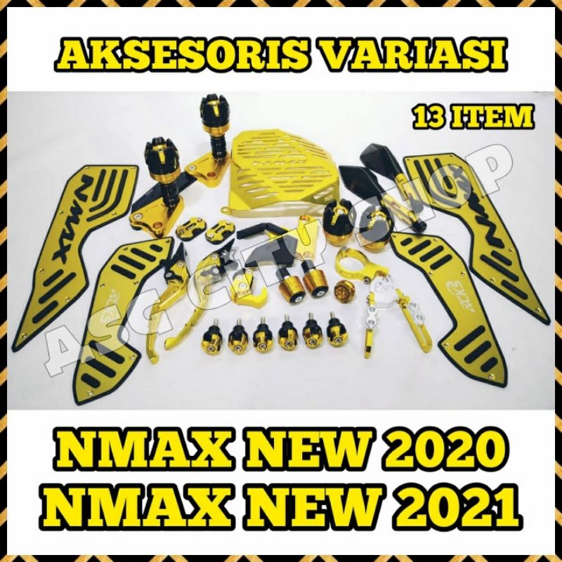 PAKET AKSESORIS YAMAHA NMAX VARIASI MOTOR NMAX NEW NMAX 2020 2022 13 ITEM