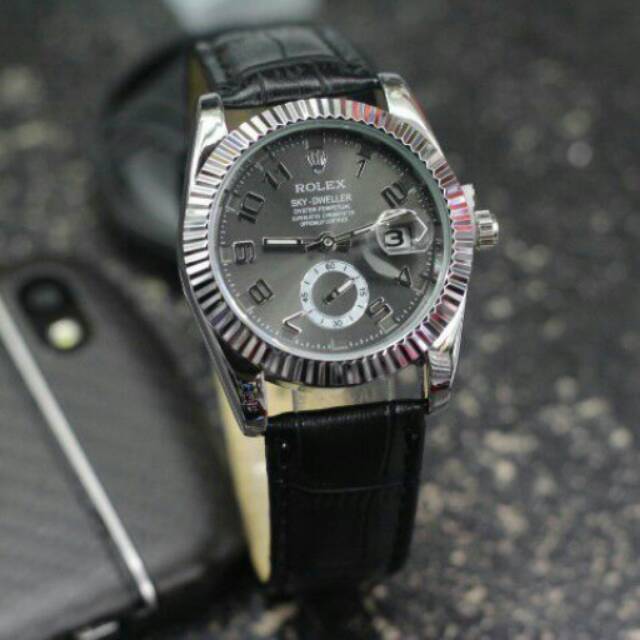 JAM TANGAN WANITA ROLEX DATE JUST KULIT