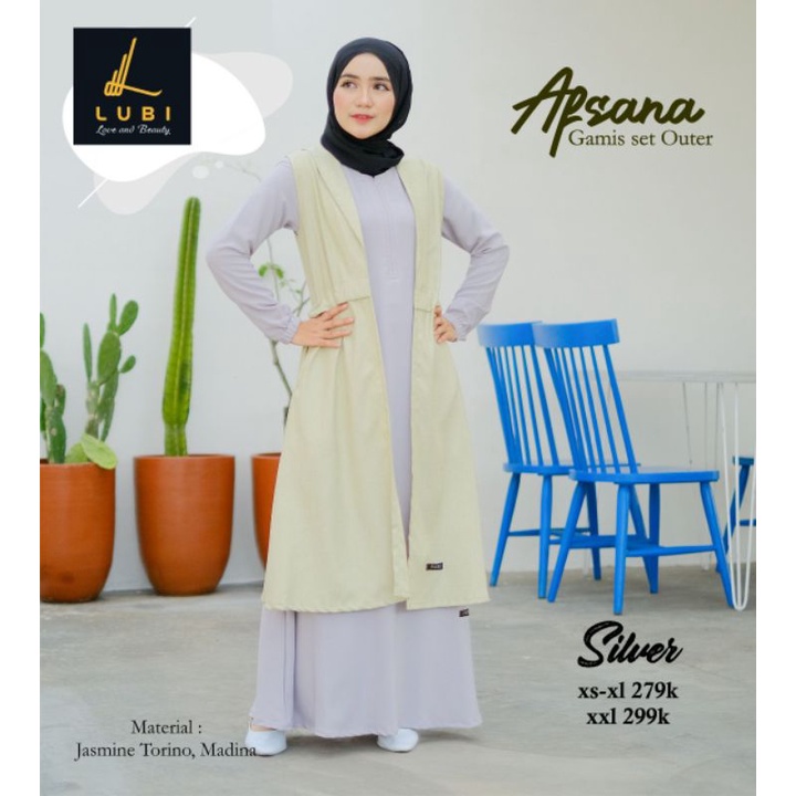 Gamis set Outer Afsana by LUBI