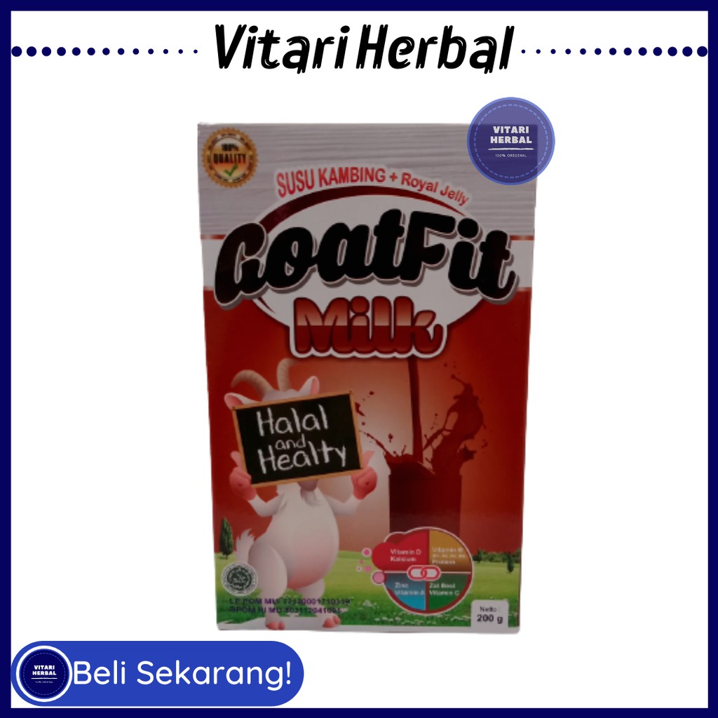 

Goatfit / Susu Kambing Etawa Plus Royal Jelly / Coklat