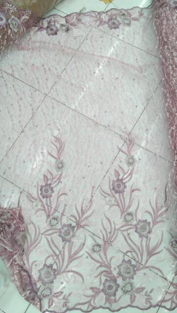Tile akar mutiara two tone - Harga per0.5m