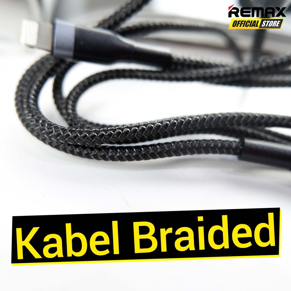 REMAX Sury Kabel Data Charger Lightning Braided 2.4A RC-064I