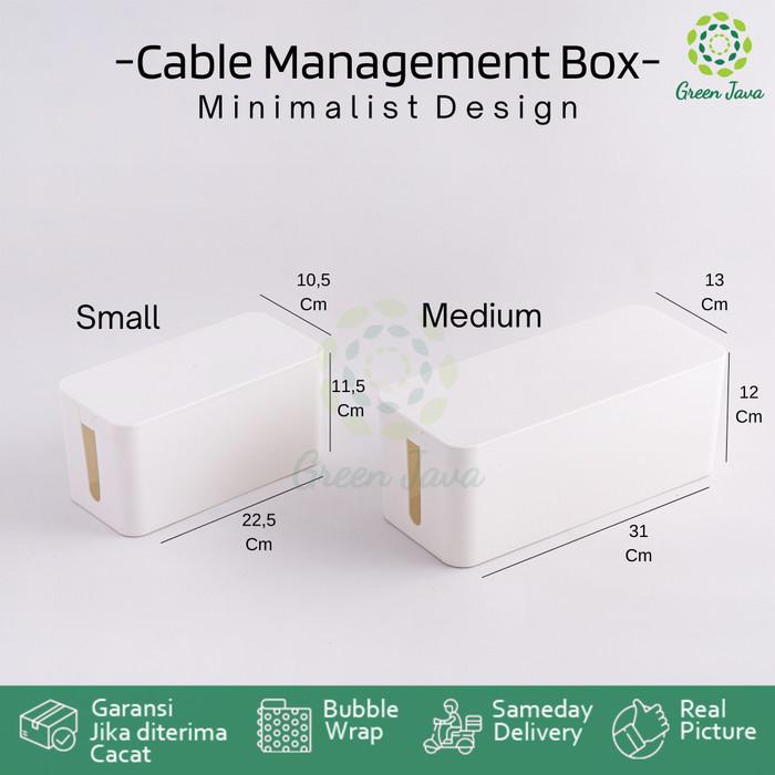 

Kotak Organizer Pengatur Kabel - Cable Management Box - Medium