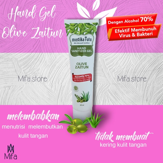 HAND SANITIZER GEL OLIVE ZAITUN 100ml