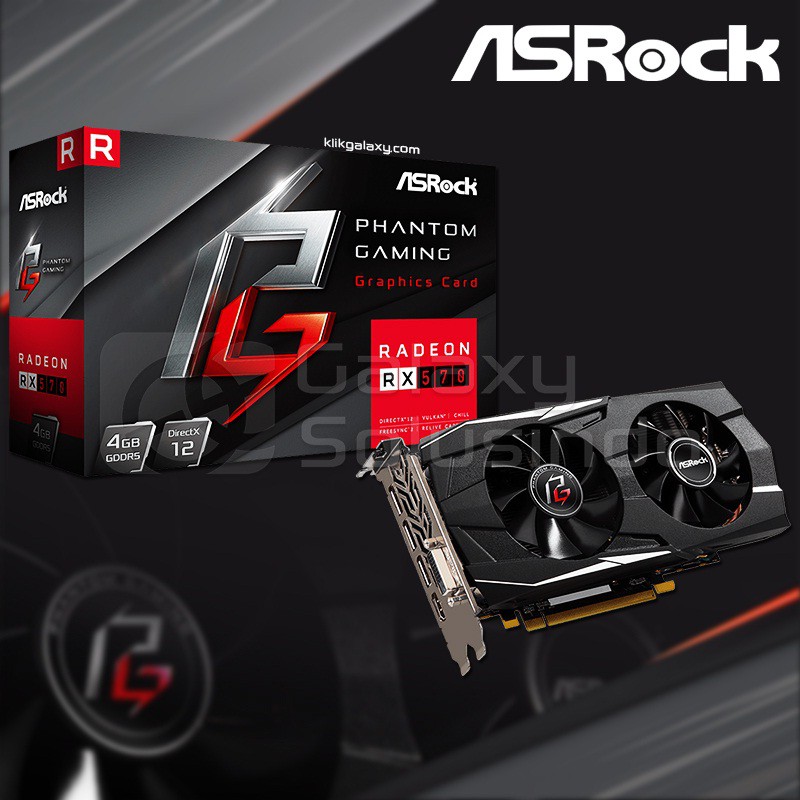 VGA Asrock Radeon RX570 RX 570 4GB