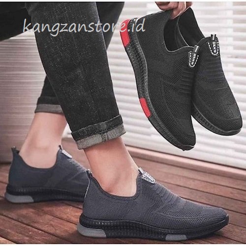 sepatu slip on pria casual sneakers Selip on ONKE