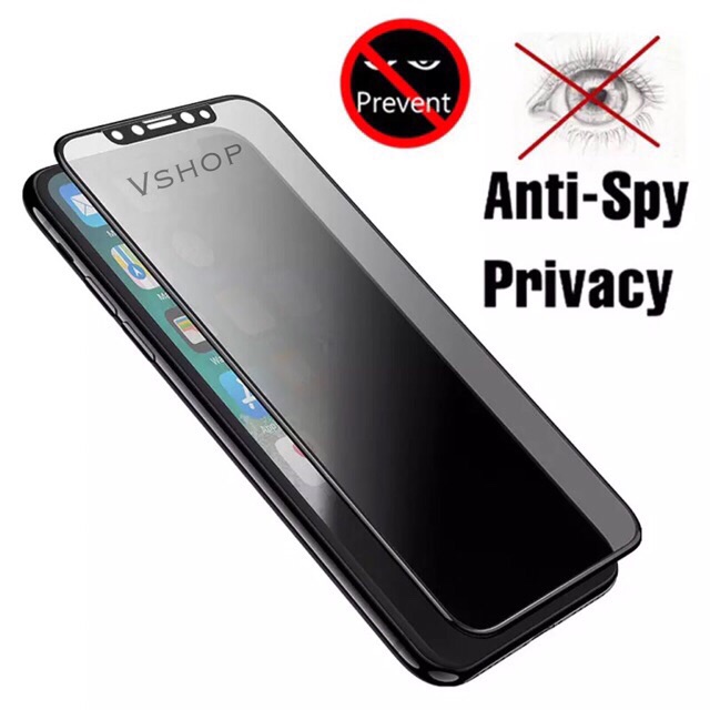 TEMPER GLASS IPHONE X XS ANTI SPY 5D FULL SCREEN COVER