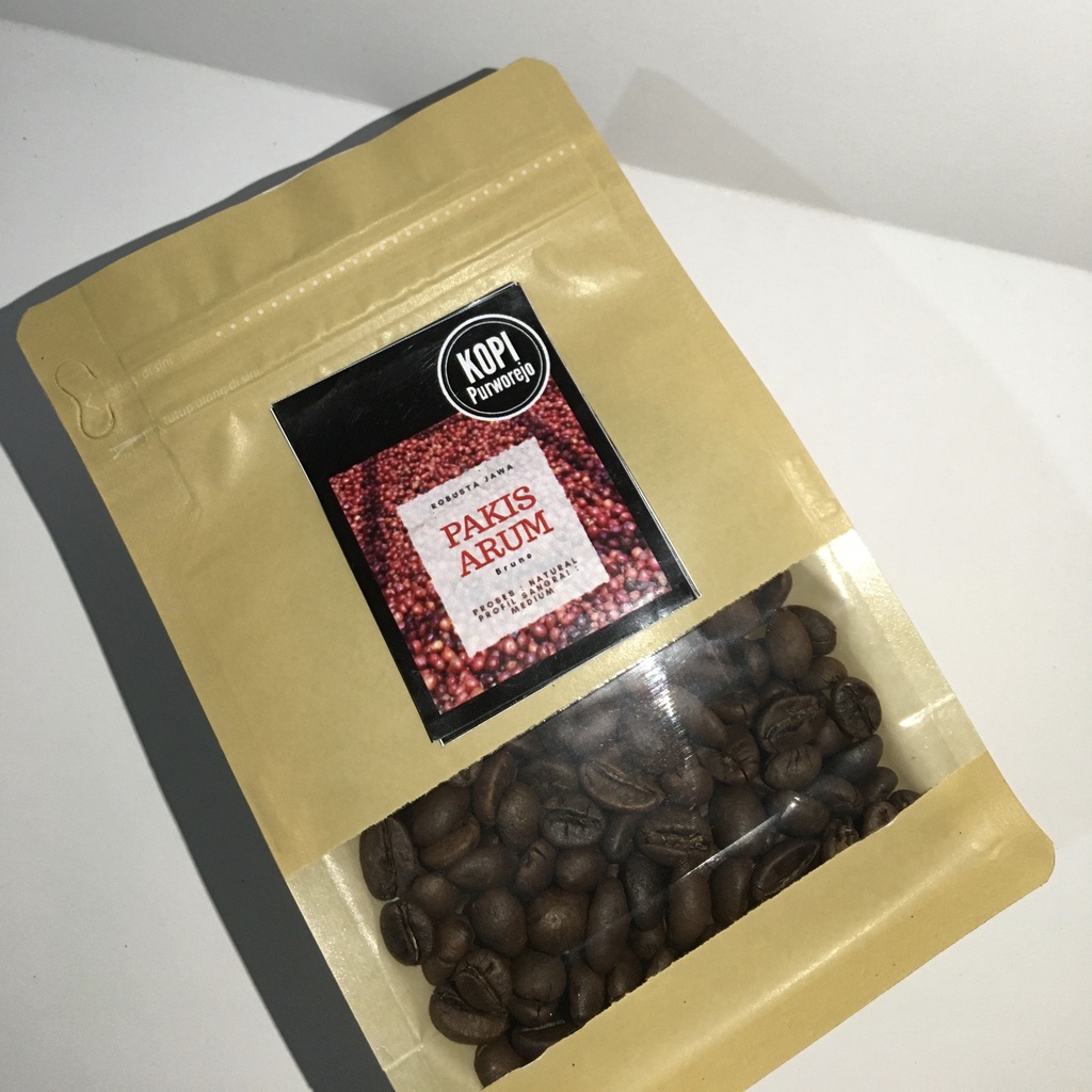 

[GRATIS ONGKIR] ROAST BEAN PAKIS ARUM - BRUNO (KOPI LOKAL PURWOREJO) 200gr