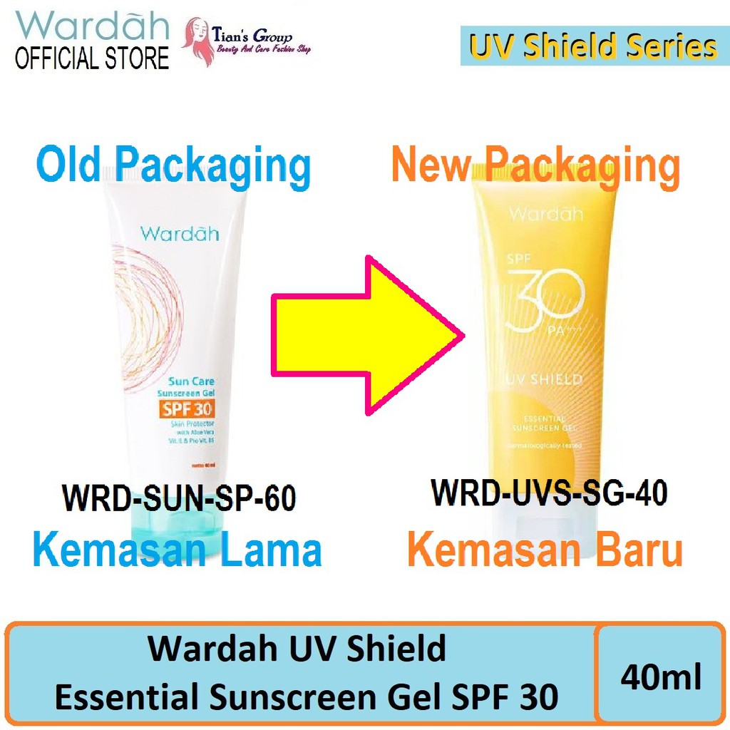 Sunblock Wajah Wardah Sun Care Sunscreen Gel Spf 30 40ml Ori Bpom