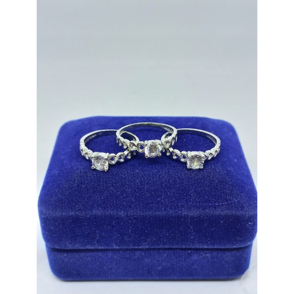 cincin perak asli 925 lapis emas cincin solitaire - desi ukir love - perhiasan perak asli model baru