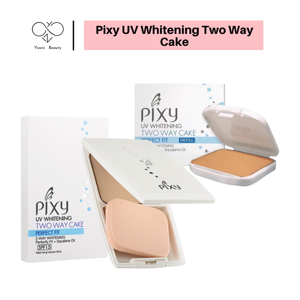 Pixy UV Whitening Two Way Cake Perfect Fit SPF 15 / Bedak Padat Pixy TWC Refill / Pixy Refill UV Whi