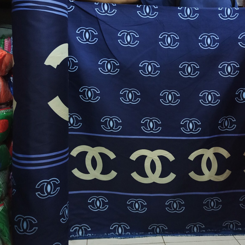 Bahan Kain Sprei Meteran Katun Microtex Disperse Motif Abstrak | Griya Spreiku