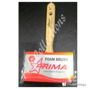 KUAS CAT SPONS / FOAM BRUSH / SPON PELITUR / POLITUR UK. 4"