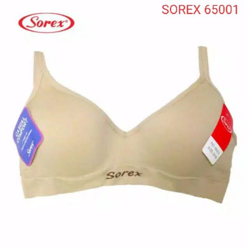 SOREX Bra Casual Comfort 65001 Busa Tipis Tanpa Kawat Original