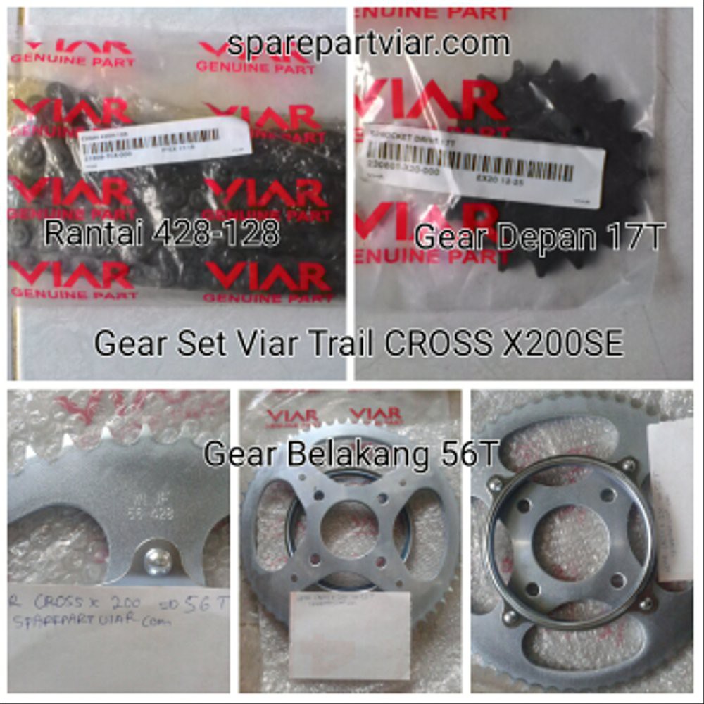 Gear Set Viar Trail Cross X 200SE Terbaik