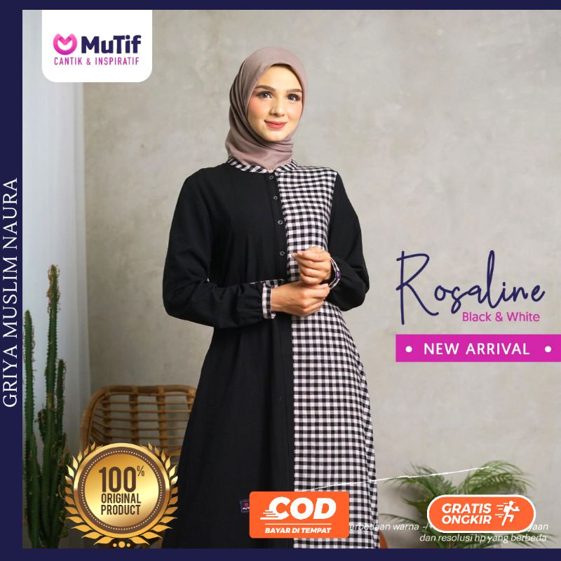 MUTIF ROSALINE GAMIS MUTIF TERBARU BAJU WANITA