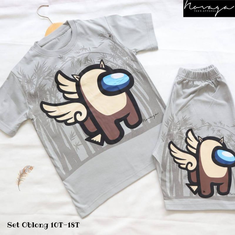 BAJU SETELAN ANAK COWOK AMONG US BY NOVAGA