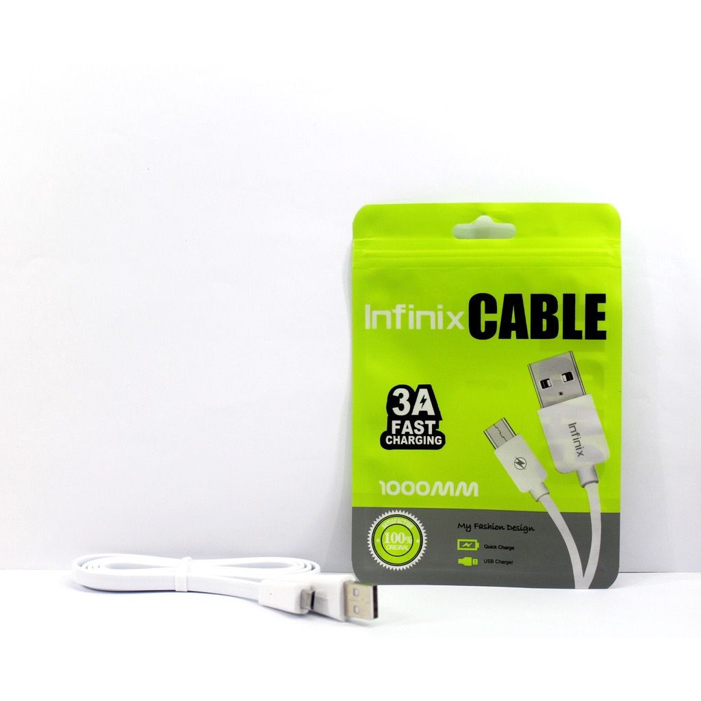 MINIGO KABEL DATA MICRO USB DAN TYPE-C  3.A FAST CARGING INFINIX / KABEL DATA INFINIX HOT 8 HOT 9 SMART 4