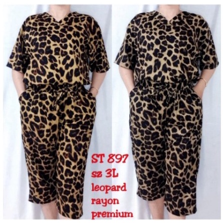 Stelan rayon motif macan