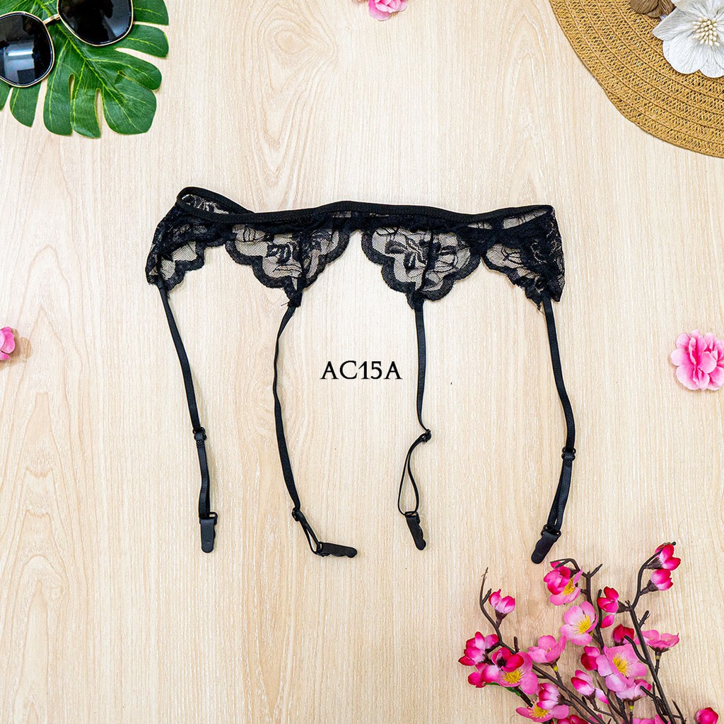 [PALING MURAH] STOCKING SEXY GARTER BELT SABUK PAHA HITAM AC15A