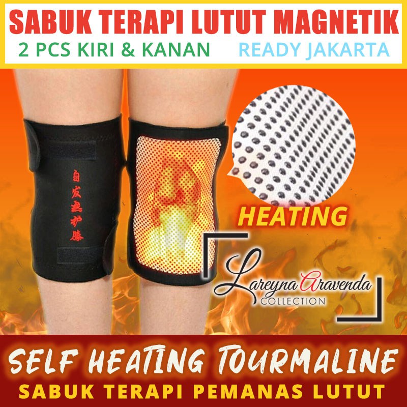 [Ready Jakarta] 1 Pasang Pelindung Lutut Terapi Magnetik Knee Pad Untuk Nyeri Radang Sendi KS003