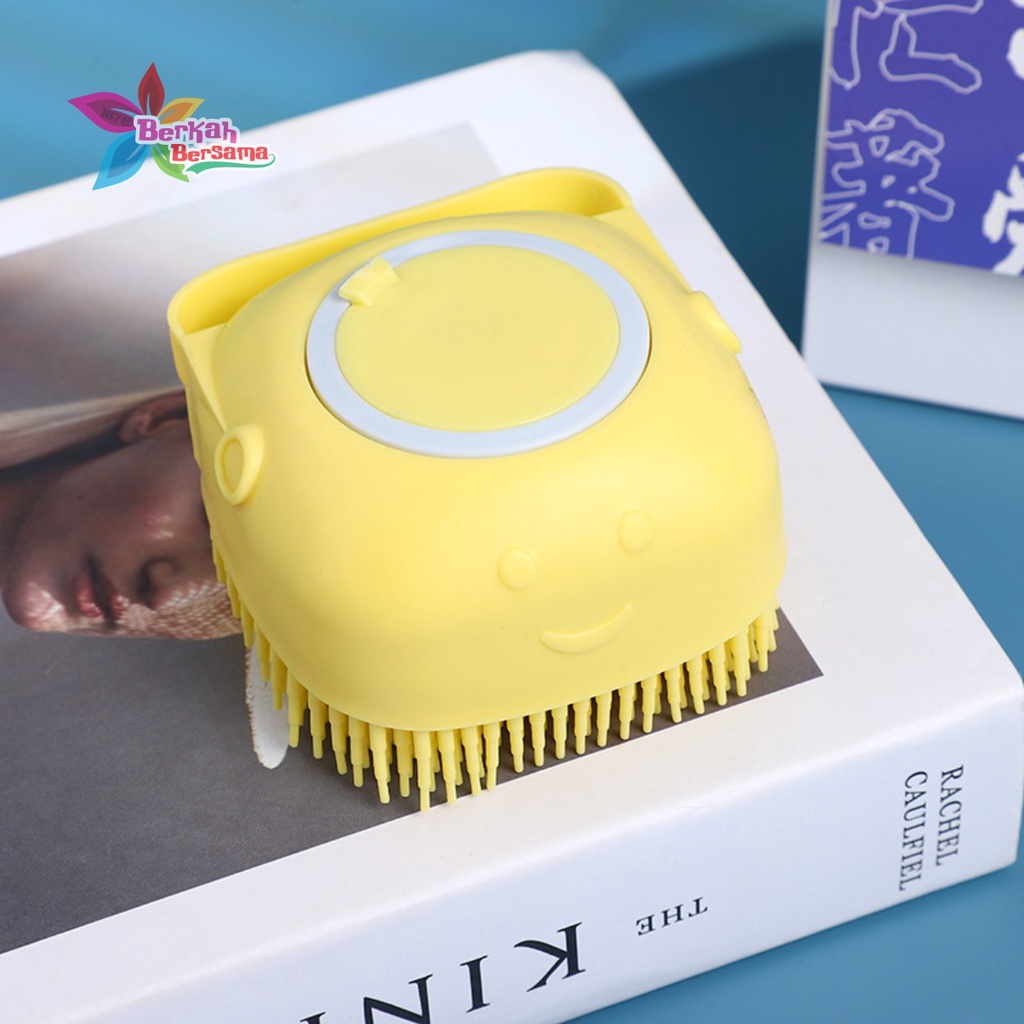 RT34 Sikat alat gosokan mandi badan silikon spons lembut shower brush dispenser portable serbaguna multifungsi BB6016