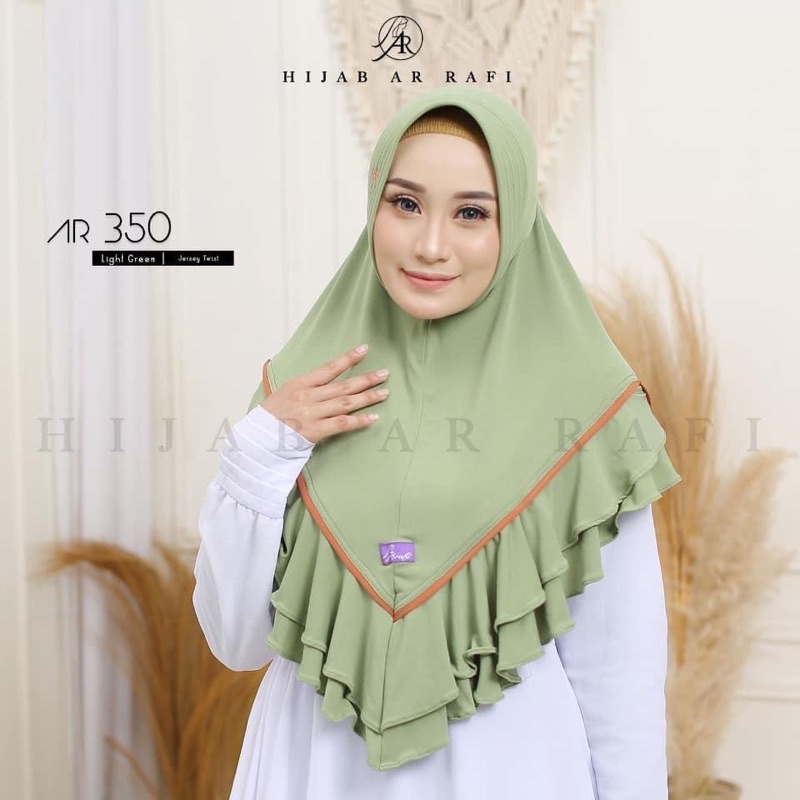 Hijab arrafi AR 350 standar new arrival hijab instan | INAYAHHIJAB-Lightgreen