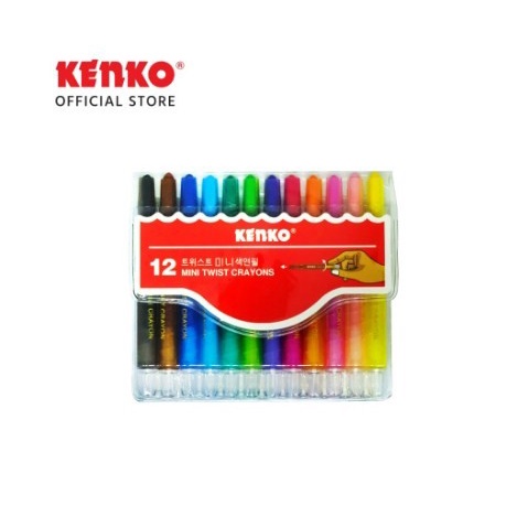 

PASTEL-DRY-OIL- KENKO 12 MINI TWIST CRAYON / KRAYON PUTAR 12 MINI PVC BAG -OIL-DRY-PASTEL.