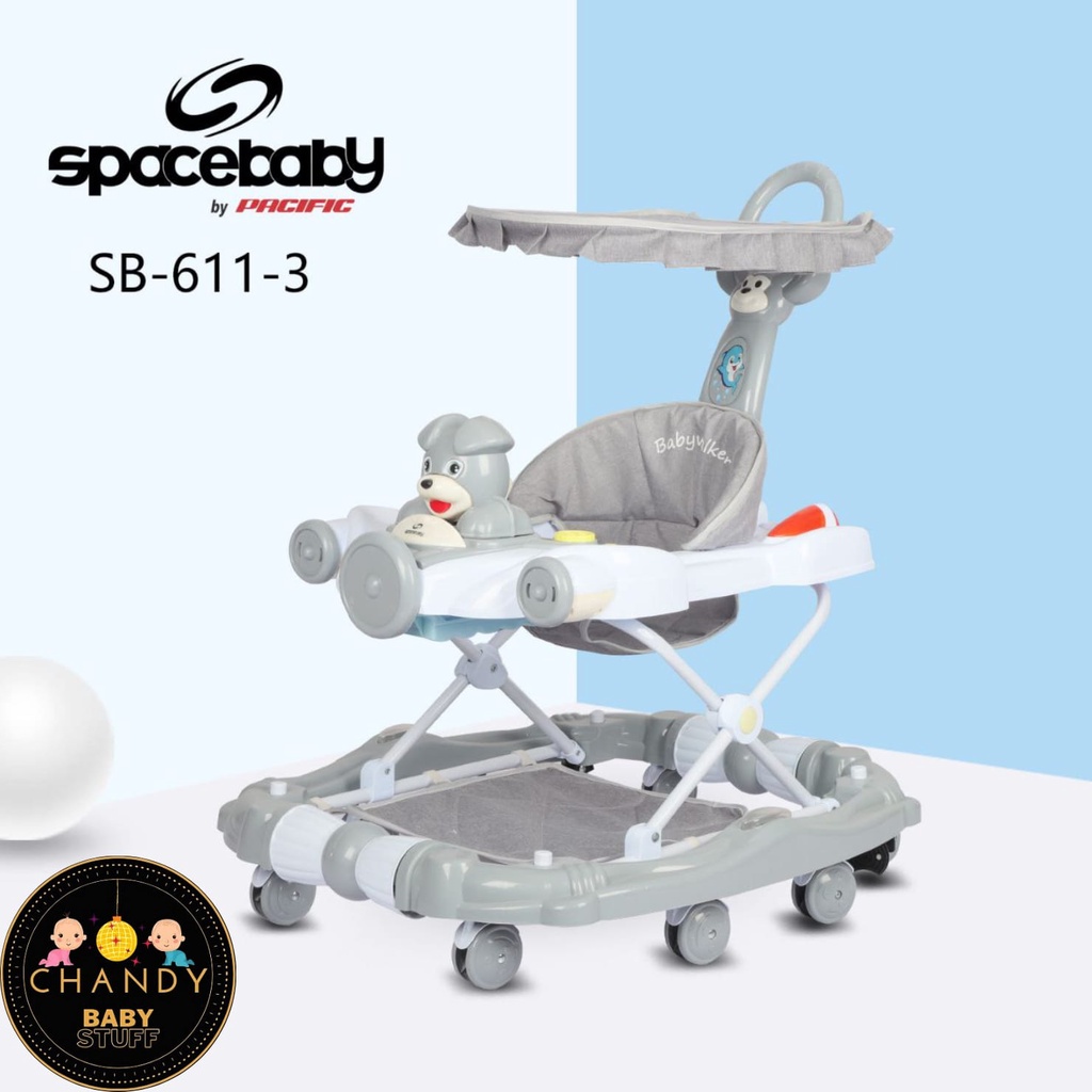 BABY WALKER SPACE BABY SB 611-3 ADA REM DAN BISA AYUN