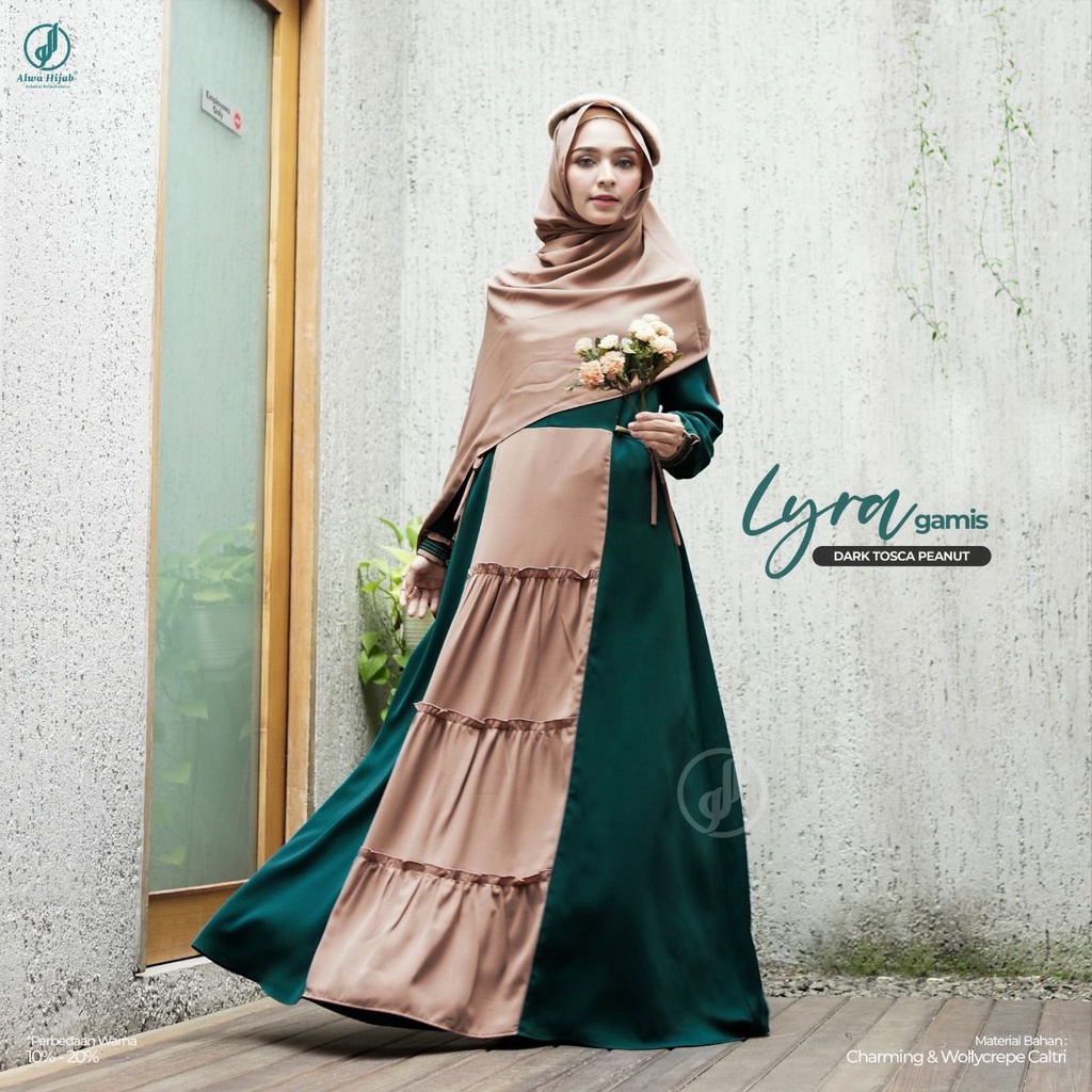 lyra dress alwa hijab gamis remaja alwa hijab lyra /adzkia home