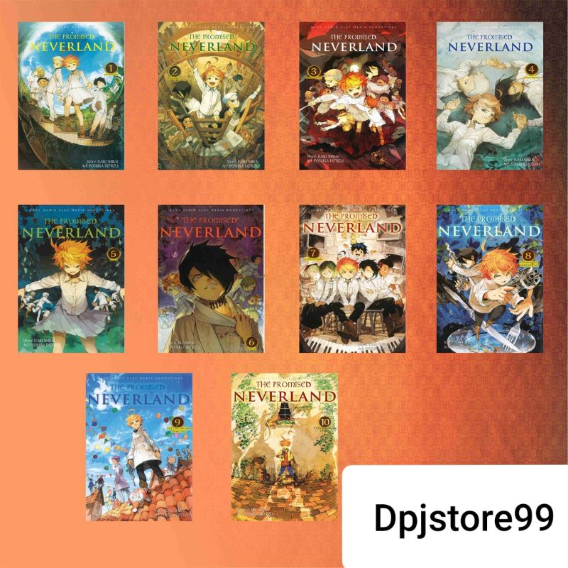 Komik The Promised Neverland vol.1,2,3,4,5,6,7,8,9,10,11,12,13,14,15,16,17,18,19,20