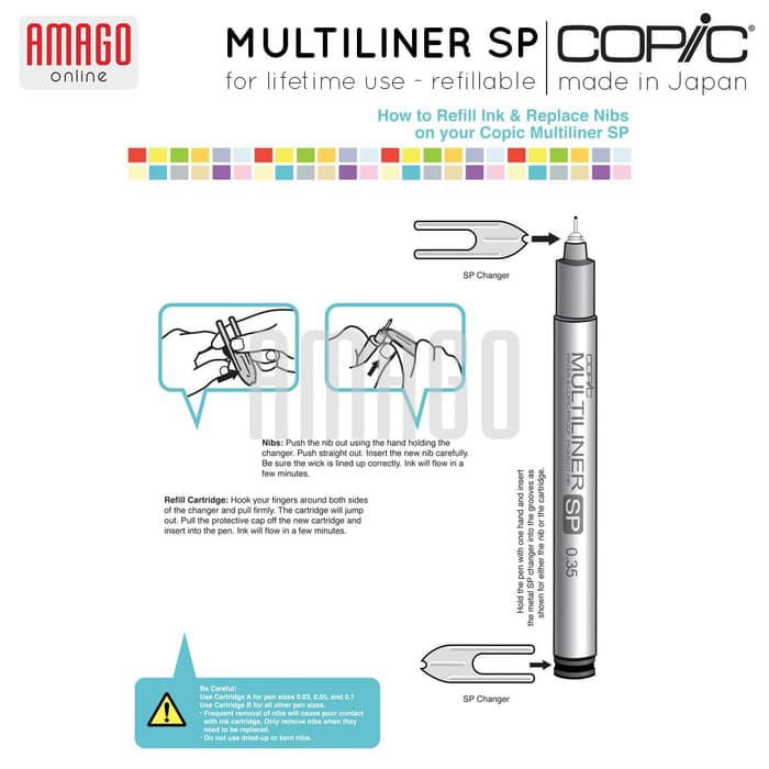 COPIC Multiliner SP - Nibs 0.1 - Mata Pena - Satuan - CML/N01