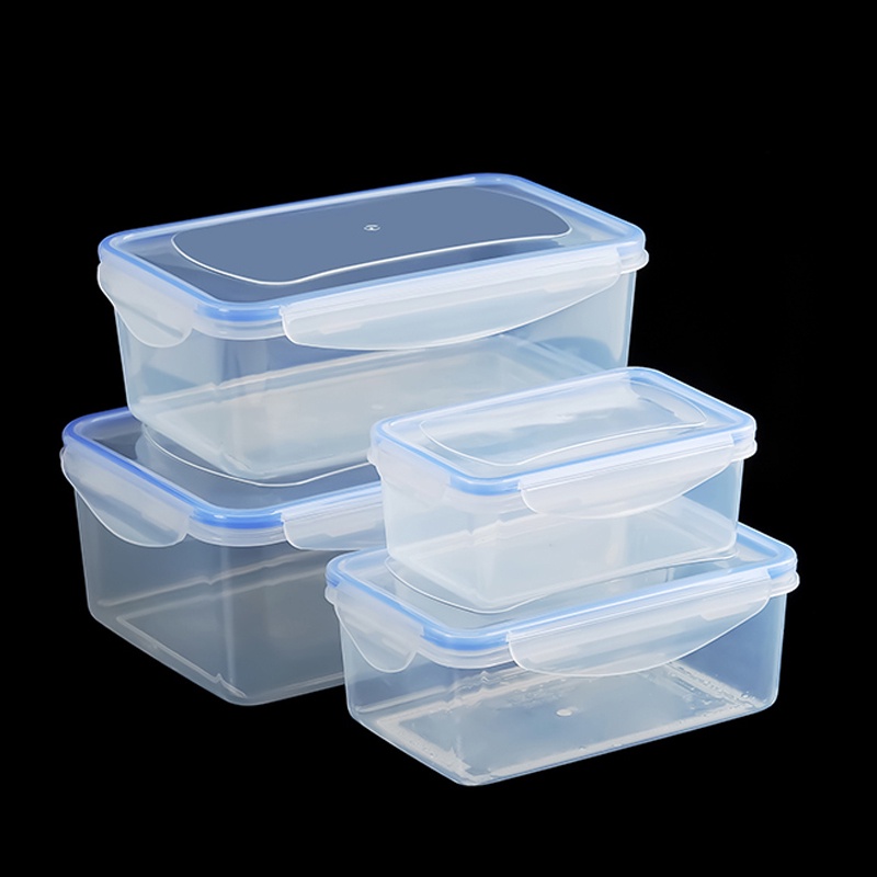 CH-009/010 Food Box Plastik / Kotak makan dengan tutup/ Container / Bulat/Segiempat