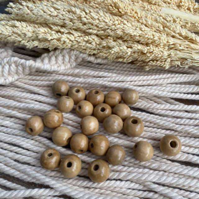  Manik kayu  bulat mutiara beads Shopee Indonesia