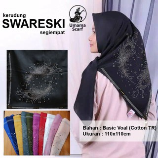  Jilbab  segiempat SWARESKI original by Umama Scarf RANDOM  