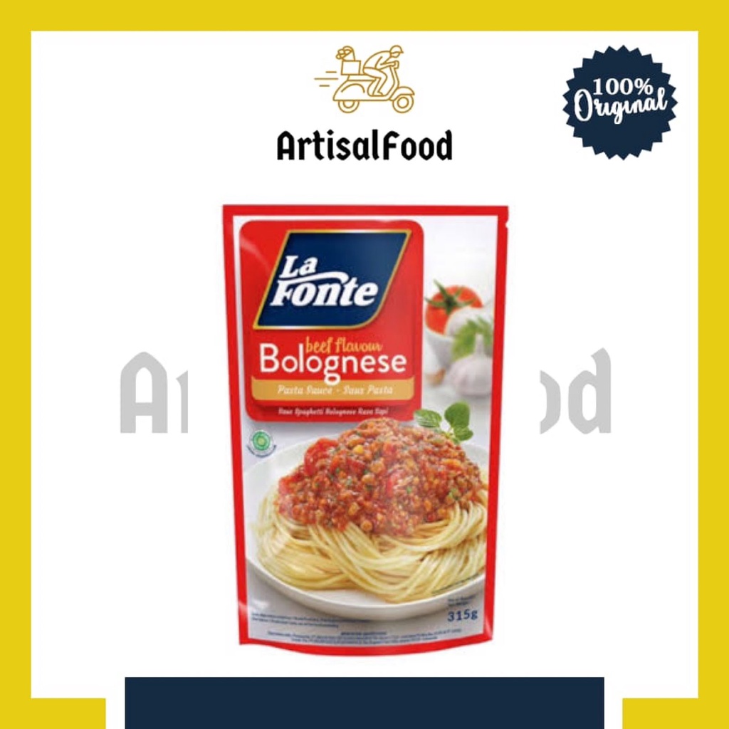 

LA FONTE Pasta Bolognese 315gr ORI saus saos lafonte