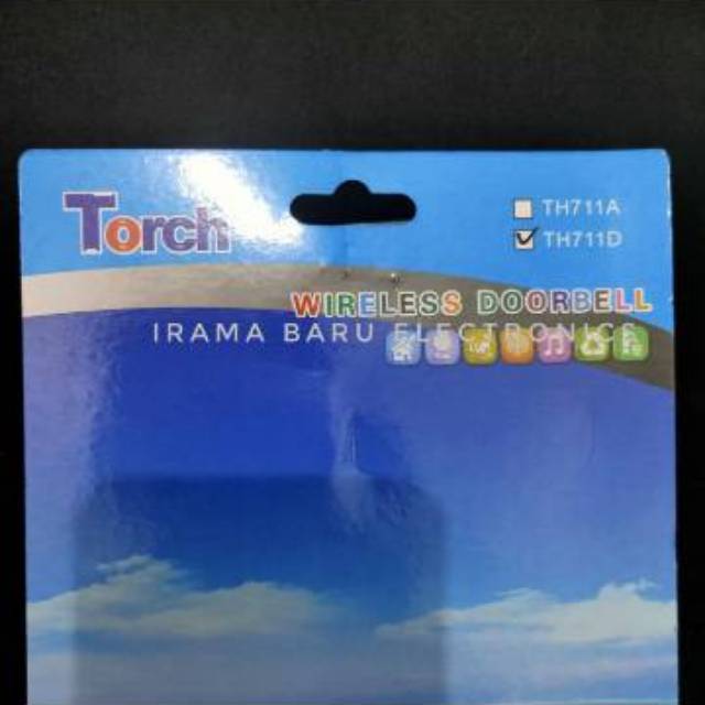 Wireless Doorbell / Bell PINTU Torch TH711D plus BATRE