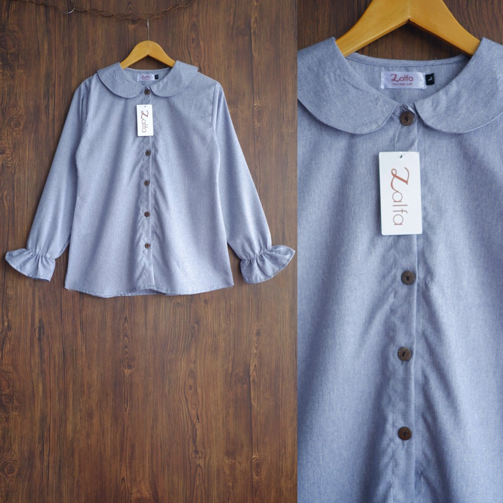 BLOUSE MEDINA by ZALFA OUTFIT / blouse wanita murah / blouse kekinian-Softdenim